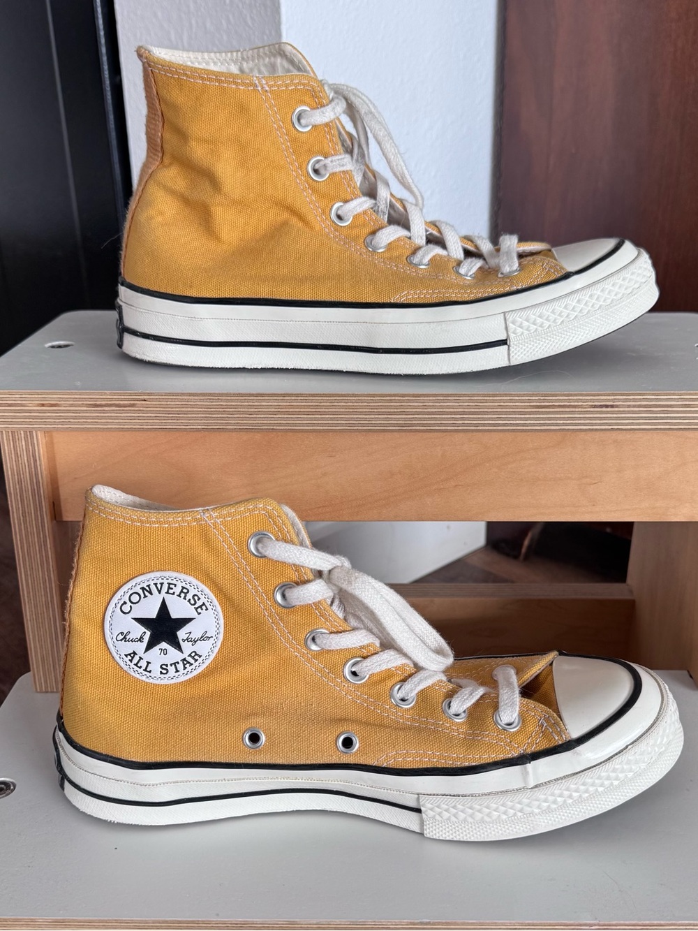 Converse Chuck Mustard Yellow 70 High-top Sneakers Size 7.5 Women’s/5.5 Men’s